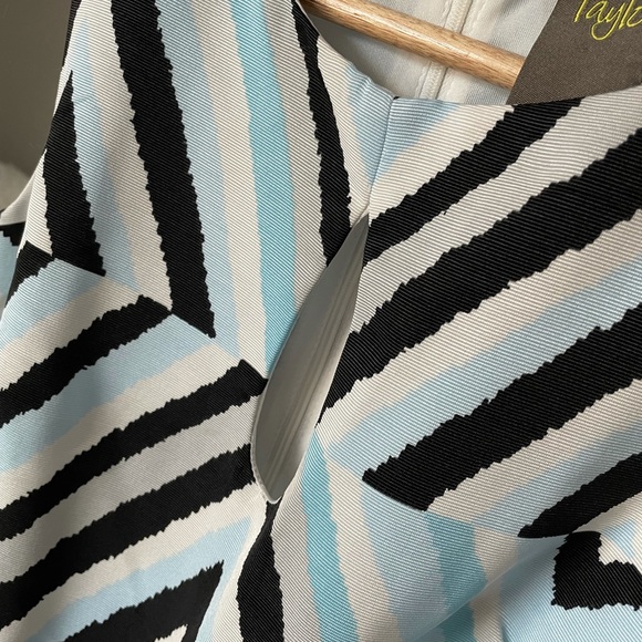 Sleeveless Career Dress Size 4 Blue White New - Picture 4 of 7